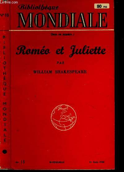 Romo et Juliette. N15 du 31 Aot 1953