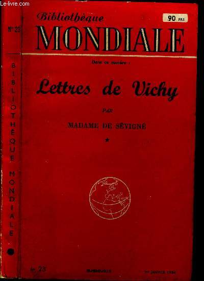 Lettres de Vichy. N23 du 1er janvier 1954