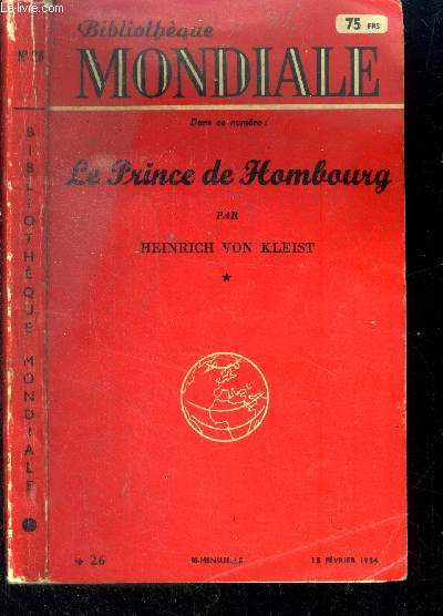 Le Prince de Hombourg. N26 du 15 fvrier 1954.