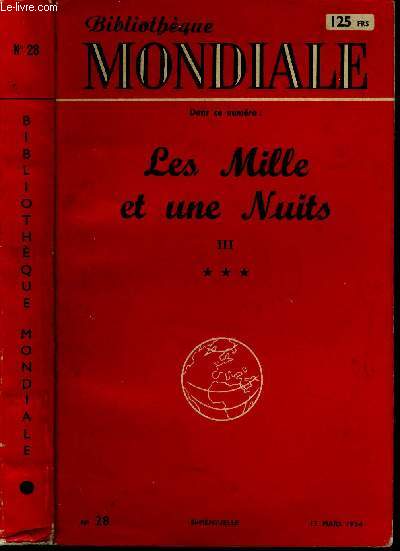 Les mille et une nuits. N28 du 15 Mars 1954. Tome III.