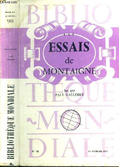 Les Essais de Montaigne. N90