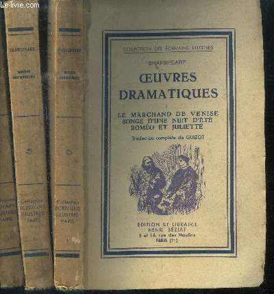 Oeuvres dramatiques. en 3 volumes I, II et III.