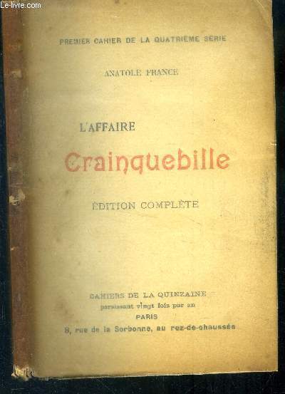 L'affaire Crainquebille