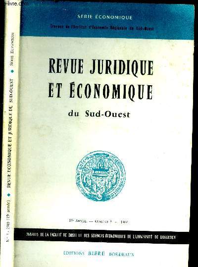 Revue juridique et conomique du Sud-Ouest