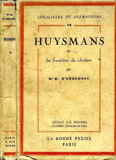 Huysmans ou la frontire du chrtien