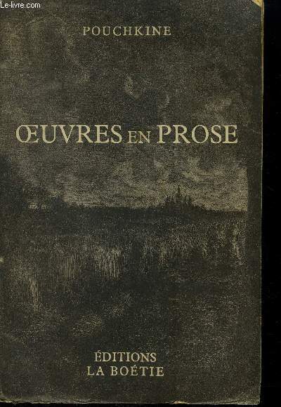 Oeuvres en prose