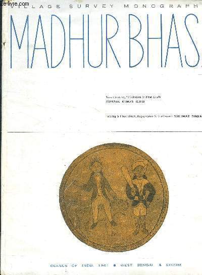 Village suvey monograph on Madhur Bhasa