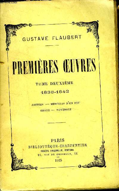 Premires oeuvres Tome deuxime 1838-1842