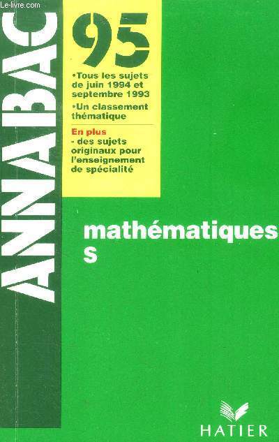 Annabac 95 Mathmatiques