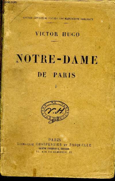 Notre Dame de Paris en 2 volumes