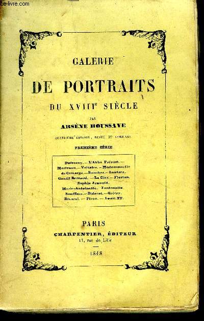 Galerie de Portraits du XVIIIe sicle Premire srie