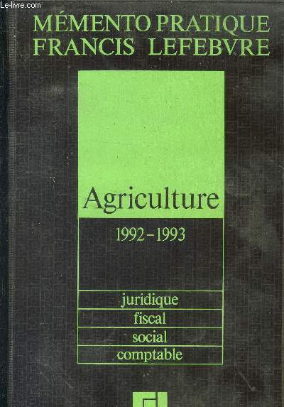 Memento pratique agriculture 1992-1993