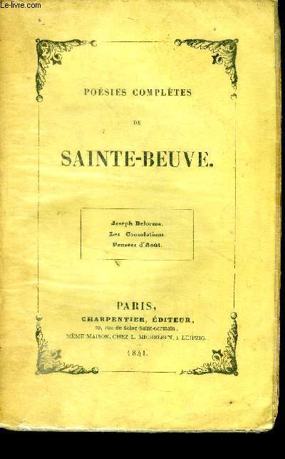 Posies compltes de Sainte-Beuve