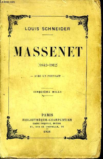 Massenet (1842-1912)