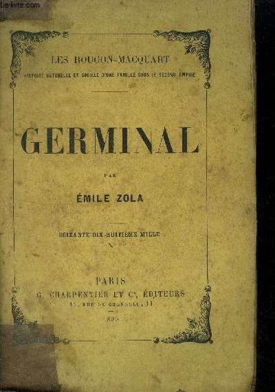 Germinal Edition complte en un volume
