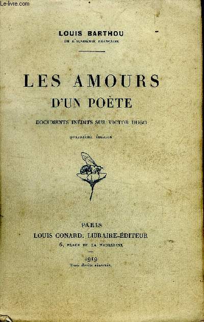 Les amours d'un pote Documents indits sur Victor Hugo