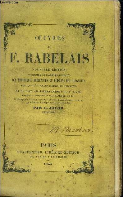 Oeuvres de F.Rabelais