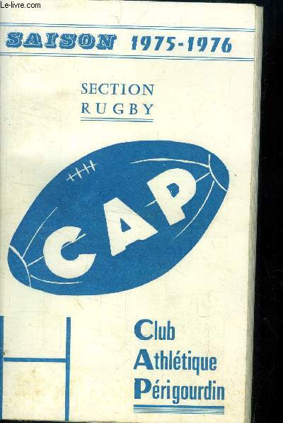Cap , section rugby saison 1975-1976