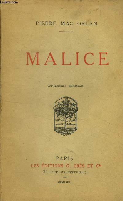 Malice, 3me dition