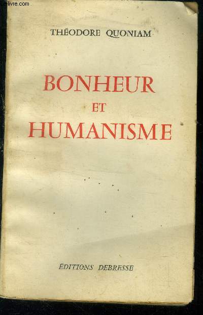 Bohneur et humanisme