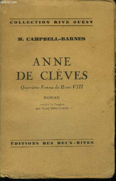 Anne de Clves Quatrime femme d'Henry VIII