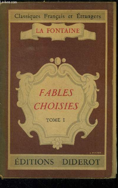 Fables choisies Tome I