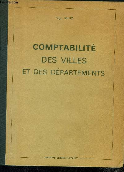 Comptabilit des villes et des dpartements