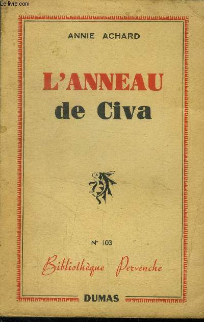 L'anneau de Civa, collection bibliothque pervenche