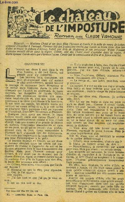 Lisez-moi bleu XI, fasc 126 : Le chateau de l'imposture/Jeux du hasard..
