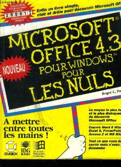 Microsoft Office 4.3 pour Windows pour les nuls