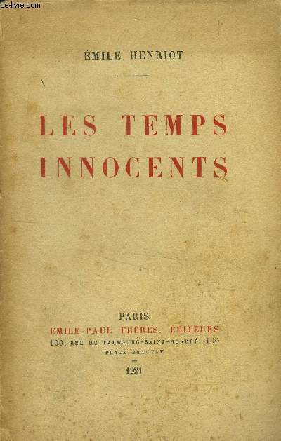 Les temps innocents