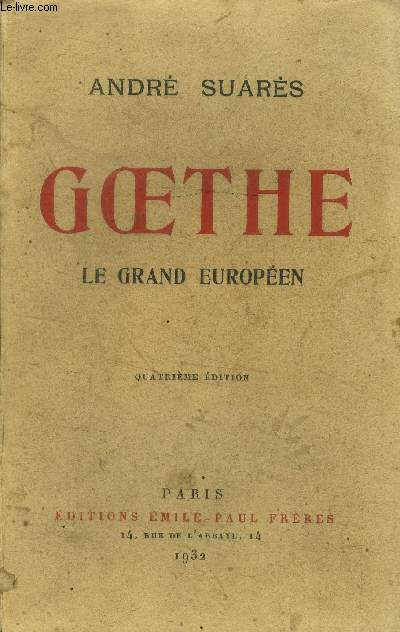 Goethe, le grand europen