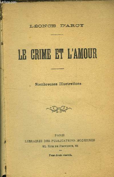 Le crime et l'amour