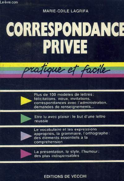 Correspondance prive pratique et facile