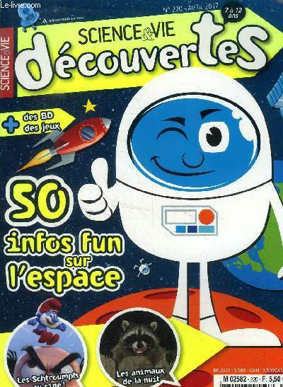 Science & vie Dcouvertes N220, avril 2017 : 50 infos fun sur l'espace-:Les volcans sont les chemines de la Terre ! Tous aux anges devant Wally! Flotter dans un avion en vol c'est possible!