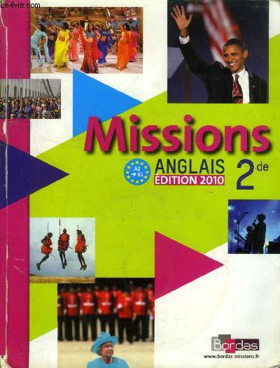 Missions Anglais 2de A2 --> B1 (CD inclus)
