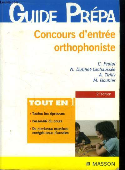 Concours d'entre Orthophoniste 2e dition (Collection : 