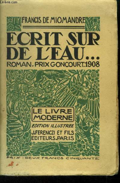 Ecrit sur l'eau, N 1 Le Livre Moderne Illustr.