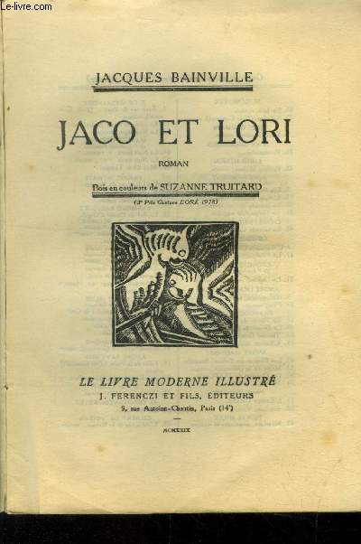 Jaco et Lori,N 84 Le Livre Moderne Illustr.