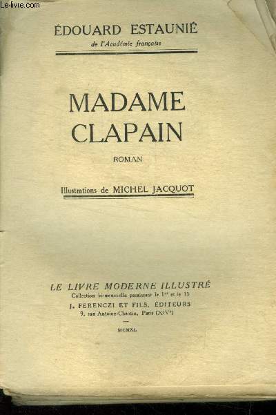 Madame Clapain, Le livre moderne illustr N343