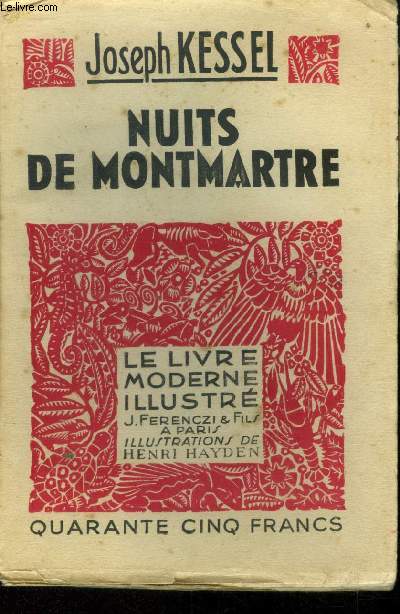 Nuits de Montmarte,Collection Le livre moderne Illustré.