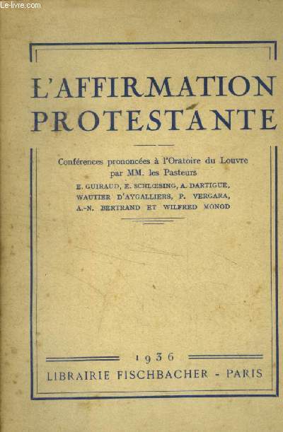 L'affirmation protestante