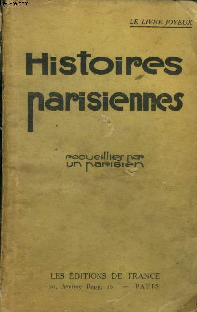 Histoires Parisiennes