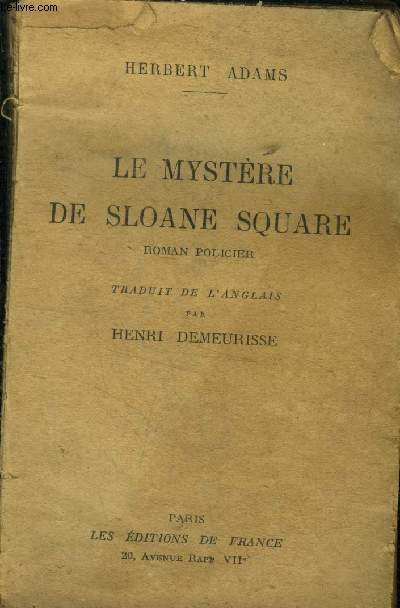 Le mystre de Sloane Square