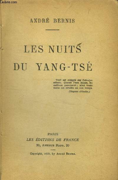 Les nuits du yang-ts