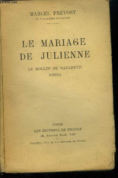 Le mariage de Julienne