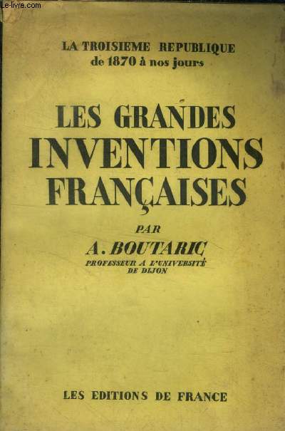 Les grandes inventions franaises