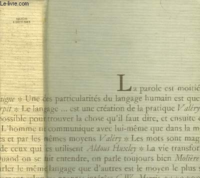 L'encyclopdie savoir s'exprimer. Savoir crire.Savoir parler etc...