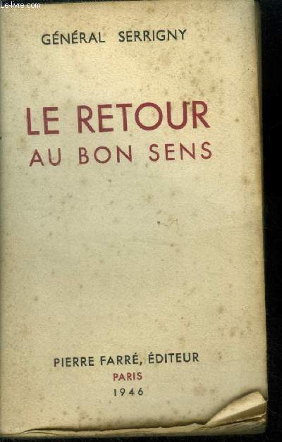 Le retour au bon sens