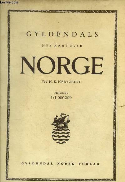 Gyldendals nye kart over Norge.